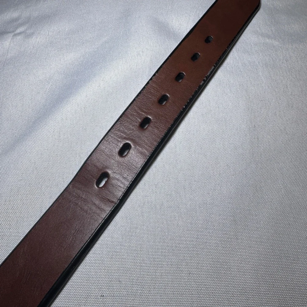Levis Mens Reversible Belt Brown Black XL 34 36‎ Gunmetal Buckle
